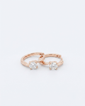 Bypass Hoops - Rose Gold