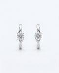 s o n o Bypass Hoops Silver Earrings - 925 Sterling Silver Minimalist Hoops